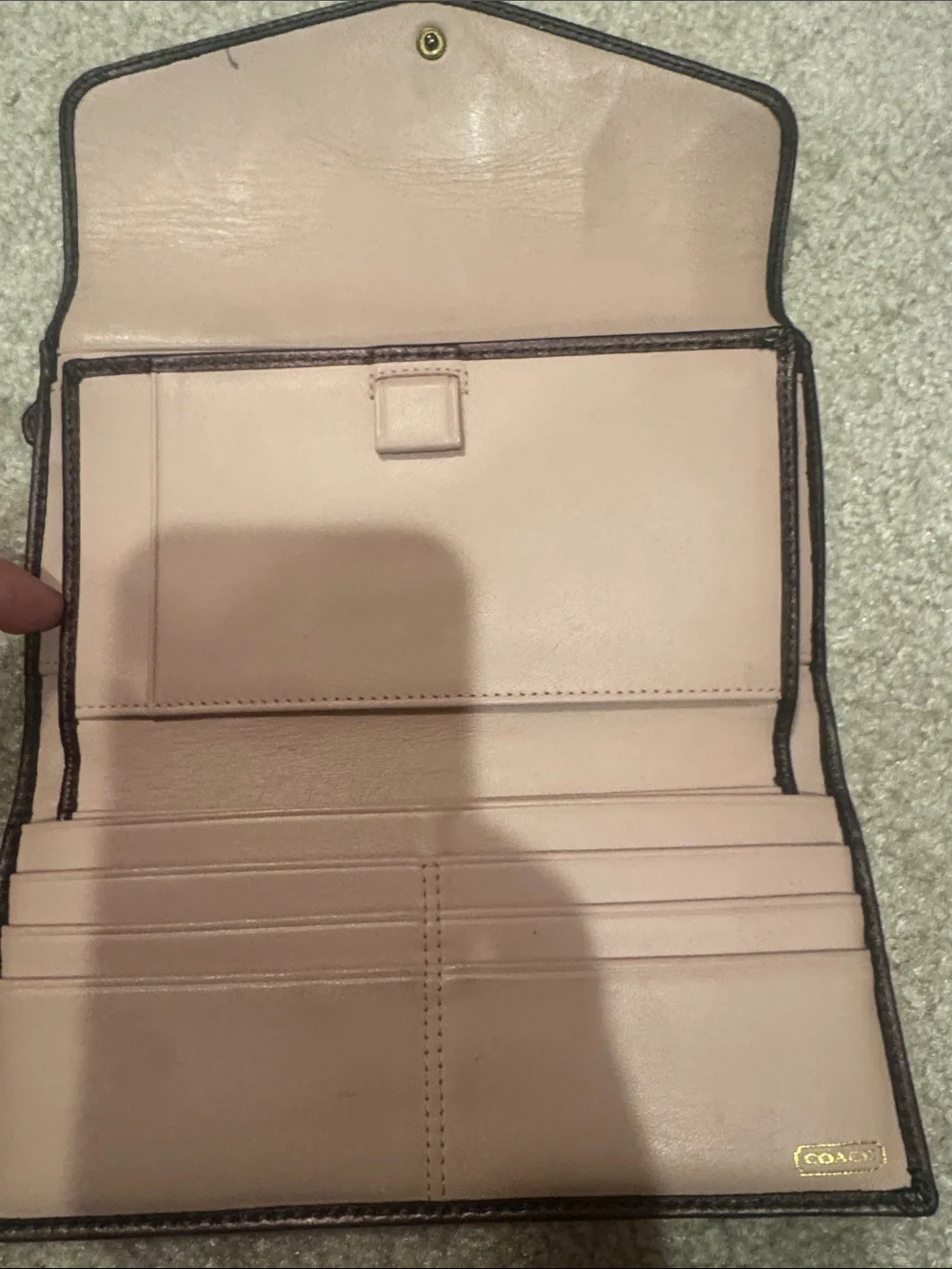 Coach wallet beige